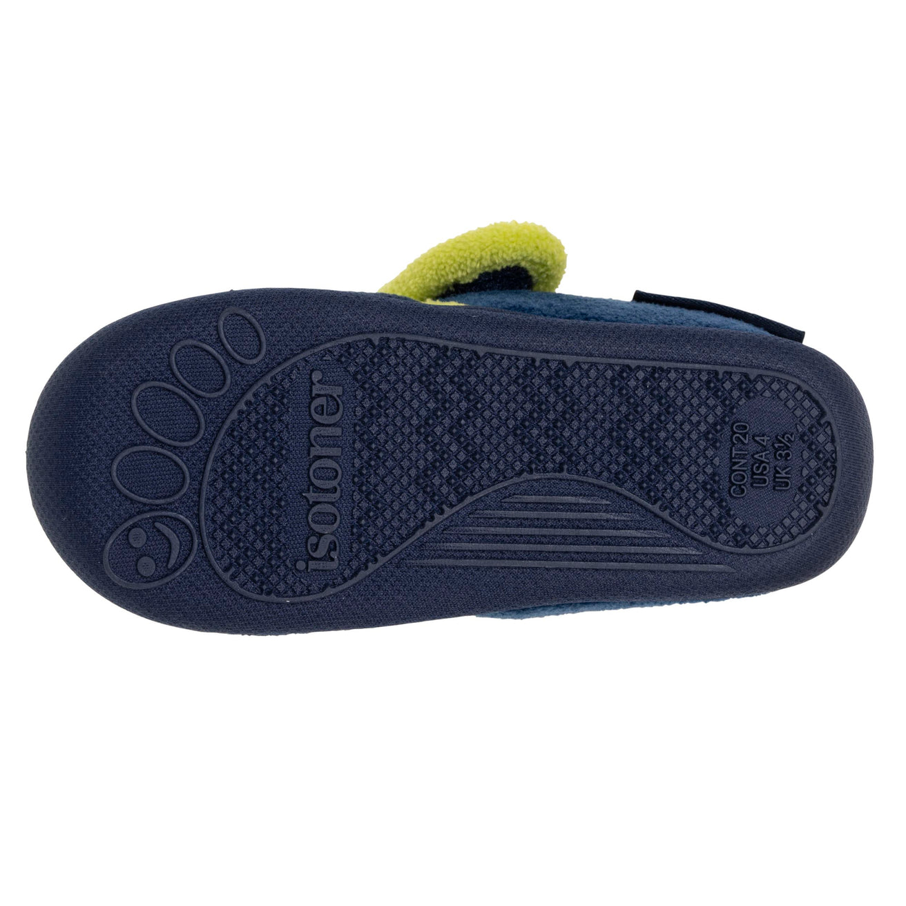 Zapatillas de casa botines velcro Bebé Marino monstruo amarillo