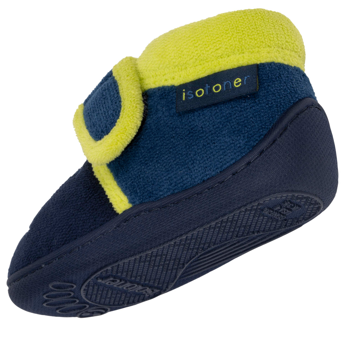 Zapatillas de casa botines velcro Bebé Marino monstruo amarillo
