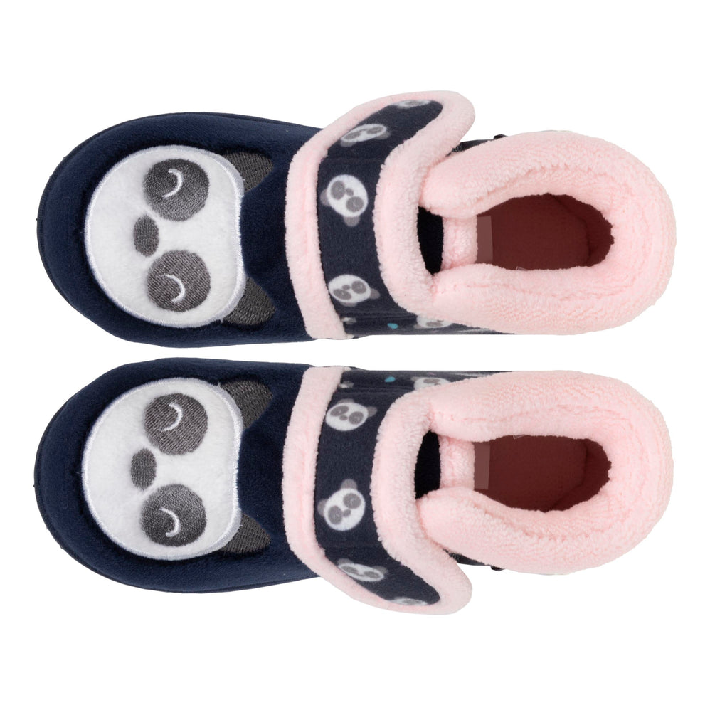 Zapatillas de casa botines velcro Niños Marino panda - Isotoner