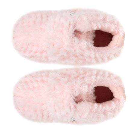 Zapatillas de casa botines velcro Bebé Rosa gato - Isotoner