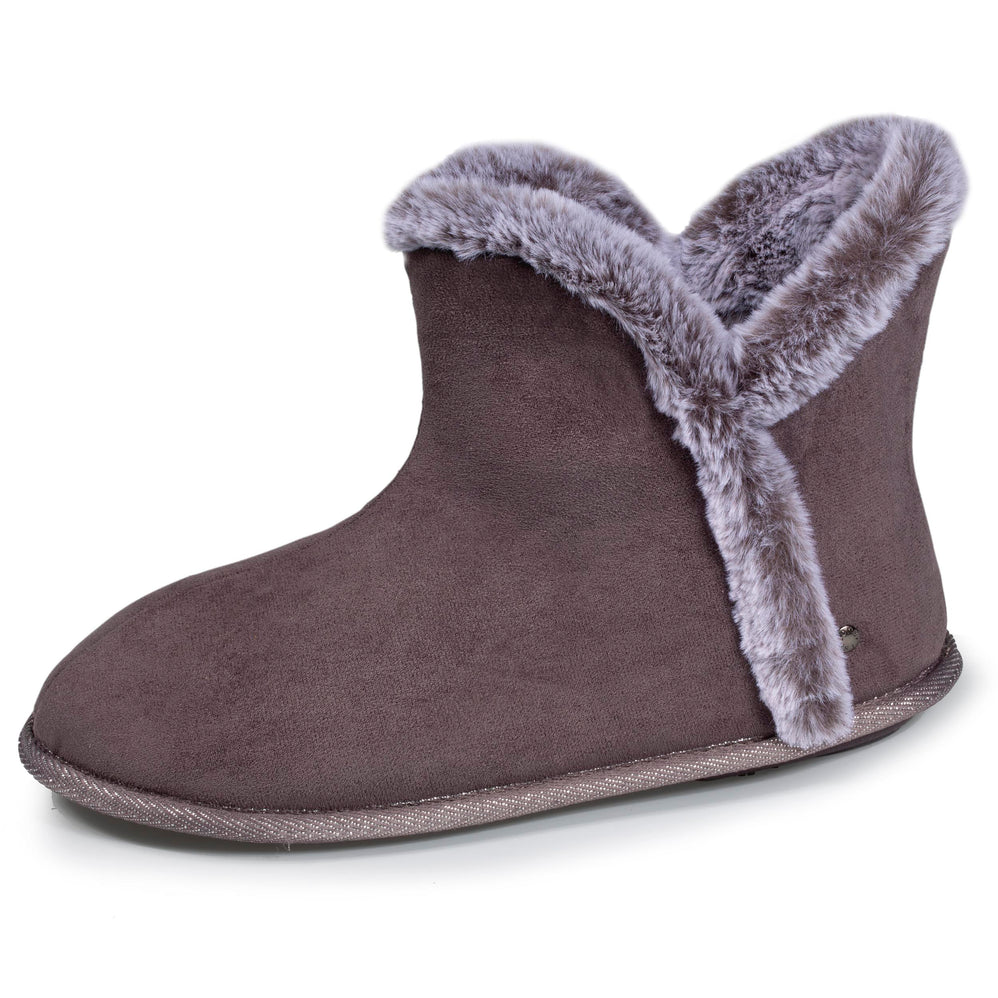 Zapatillas de casa botines Mujer Gris - Isotoner