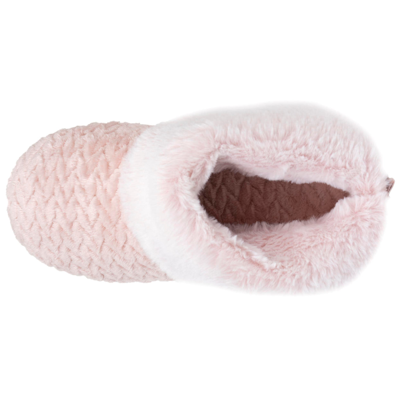 Zapatillas de casa botines texturizadas Mujer Rosa