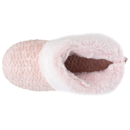 Zapatillas de casa botines texturizadas Mujer Rosa - Isotoner