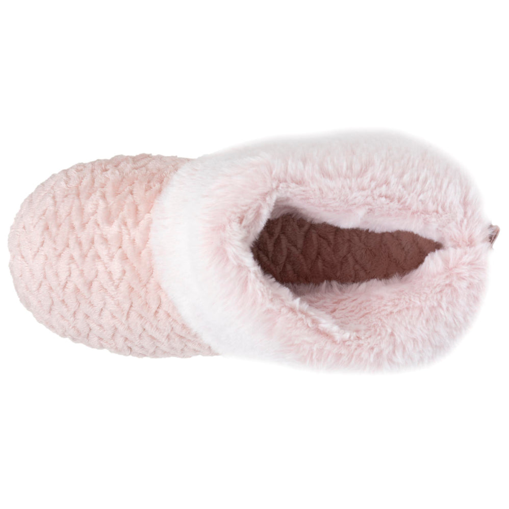 Zapatillas de casa botines texturizadas Mujer Rosa - Isotoner