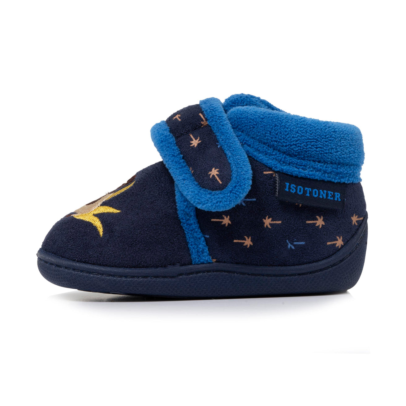 Zapatillas de casa botines velcro Niños Marino León