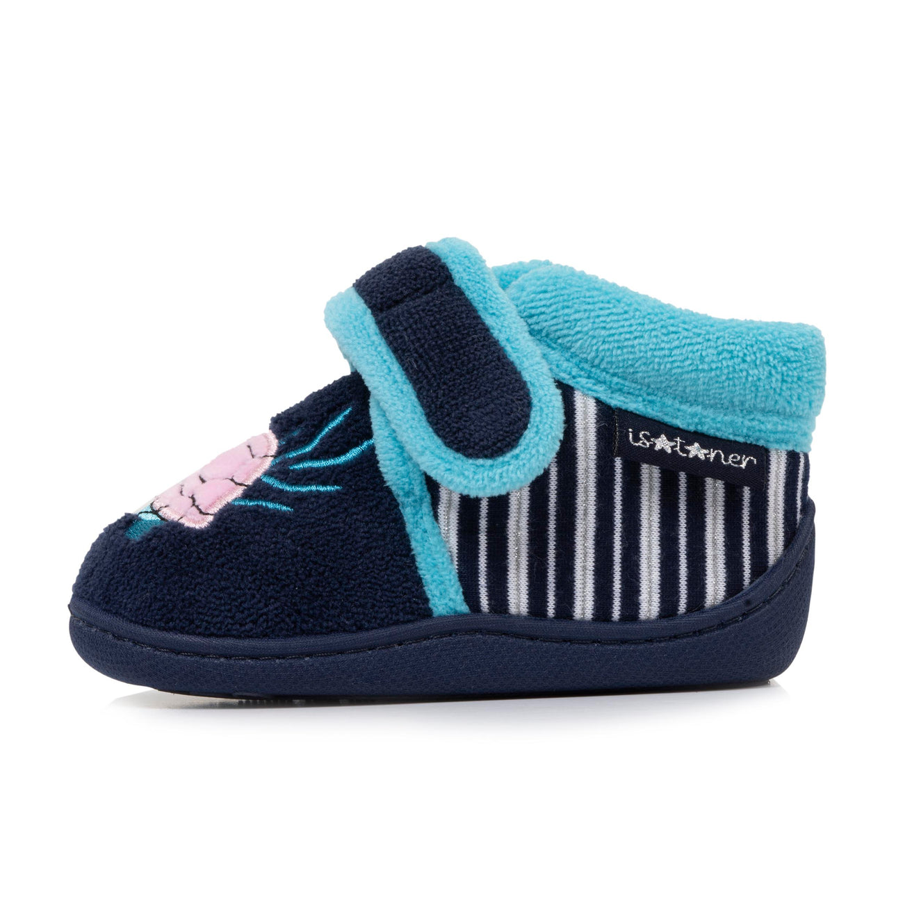 Zapatillas de casa botines velcro Niños Marino Tortuga