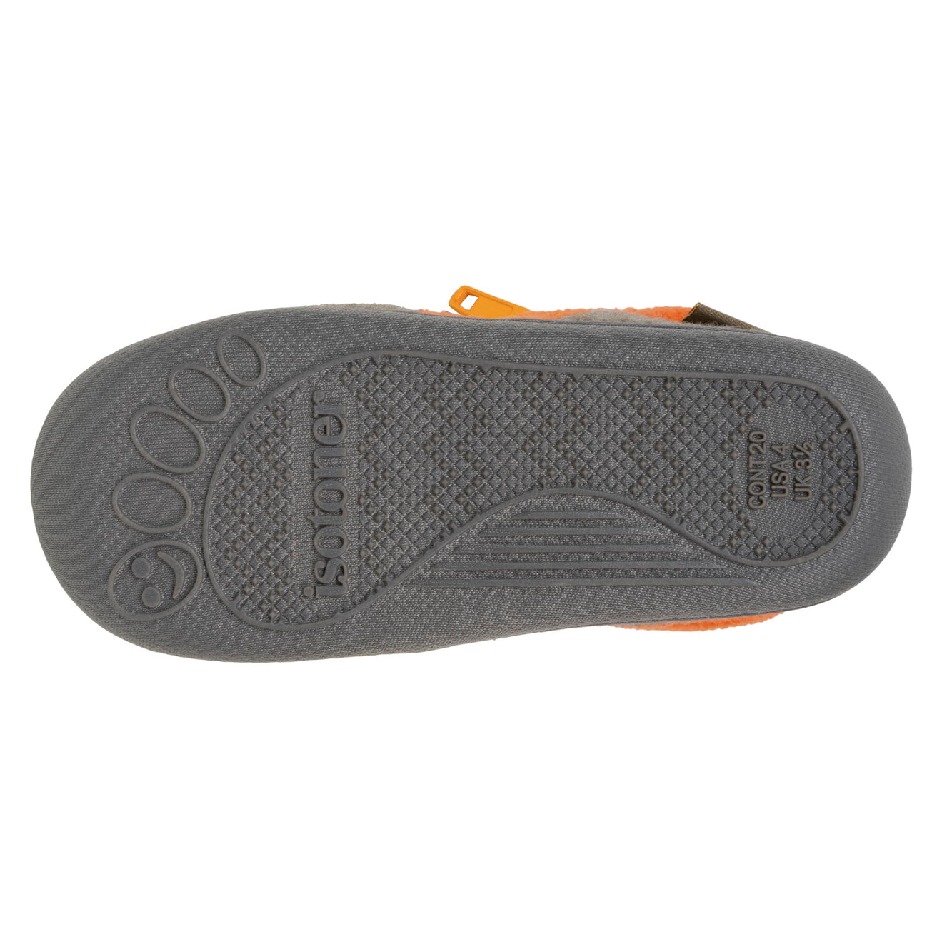 Zapatillas de casa botines cremallera Bebé tractor Caqui jaspeado