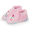 Zapatillas de casa botines cremallera Bebé tractor Caqui jaspeado rose - Isotoner