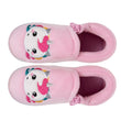 Zapatillas de casa botines cremallera Bebé Rosa Gris