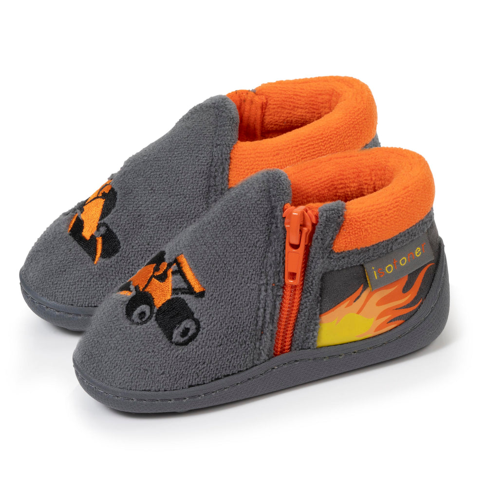 Zapatillas de casa botines cremallera Niños Formula 1 - Isotoner
