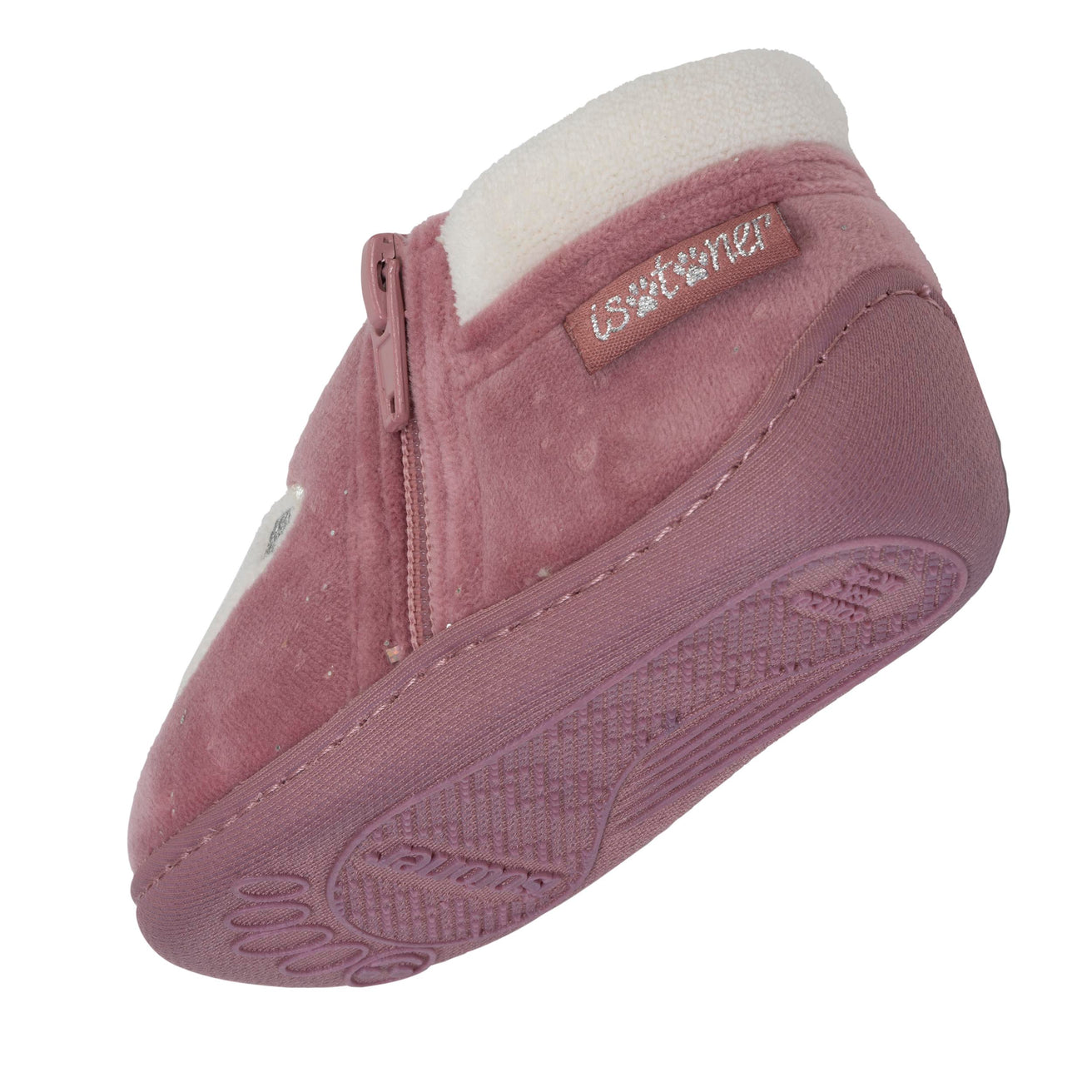 Zapatillas de casa botines cremallera Niños Rosa Gato