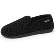 Zapatillas de casa cerradas Mujer Negro Leopardo
