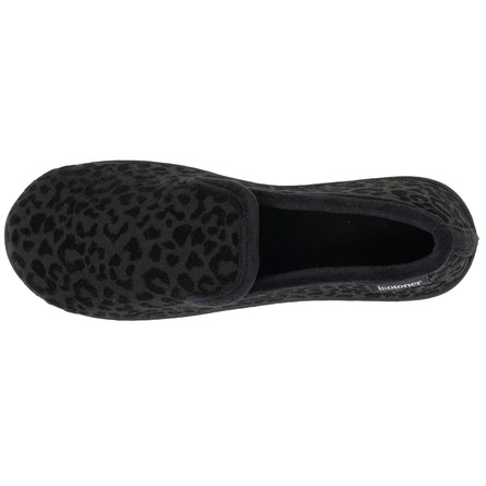 Zapatillas de casa cerradas Mujer Negro Leopardo - Isotoner