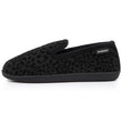 Zapatillas de casa cerradas Mujer Negro Leopardo