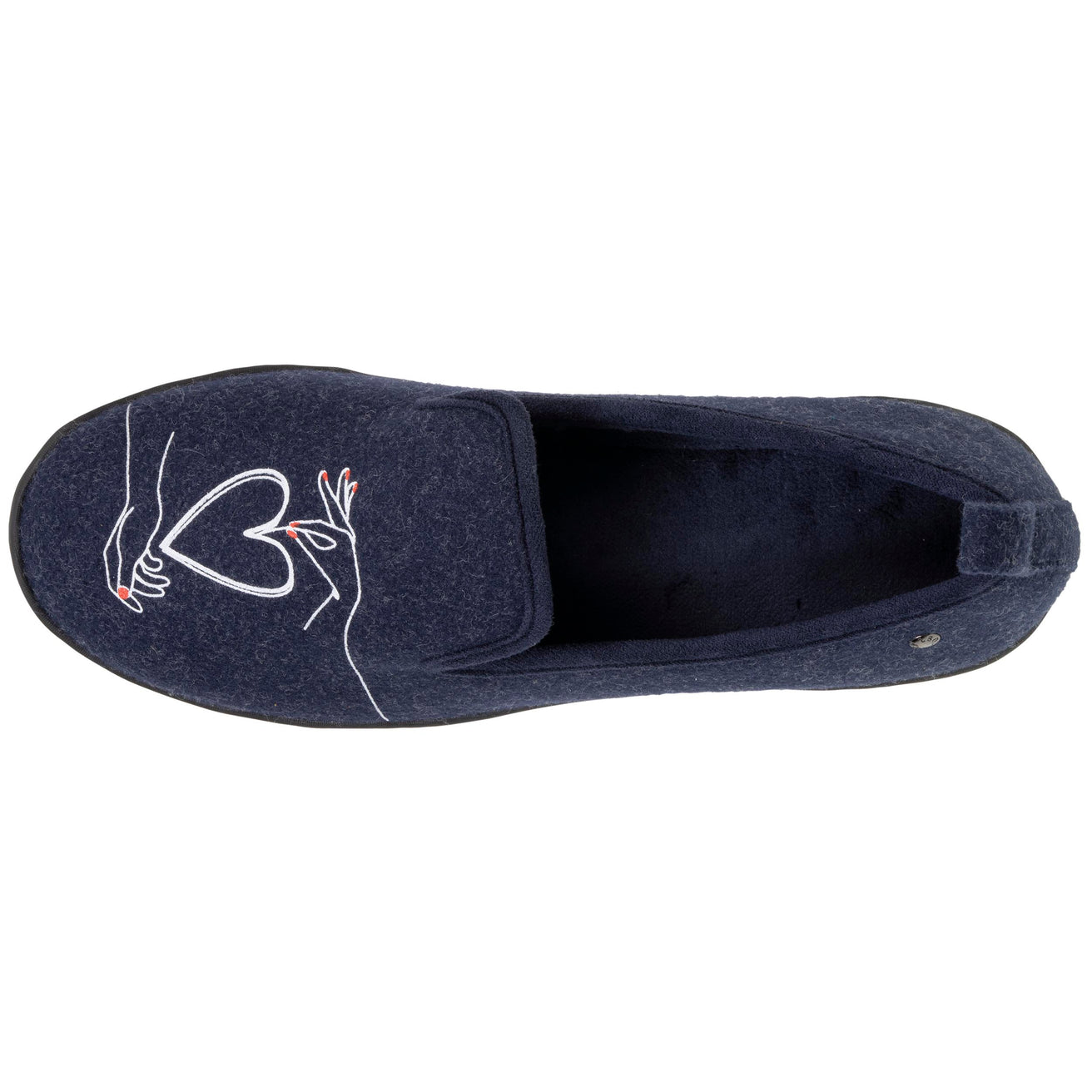 Zapatillas de casa cerradas Mujer tacón Marino