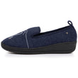 Zapatillas de casa cerradas Mujer tacón Marino