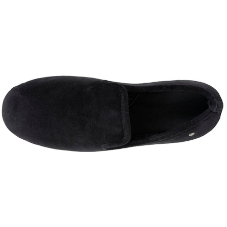 Hombre Zapatillas de casa Cerradas Negro interior Gris tartán - Isotoner