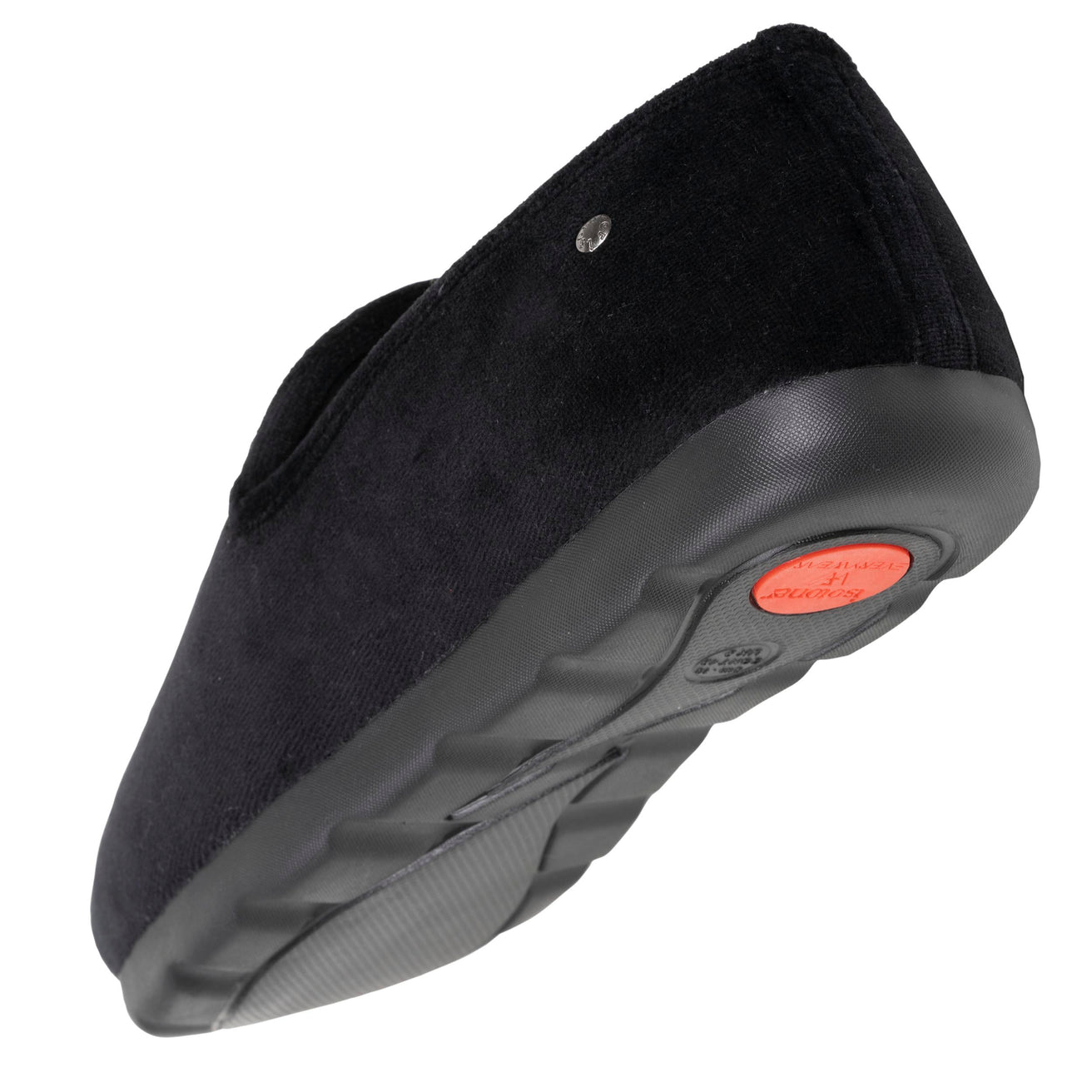 Hombre Zapatillas de casa Cerradas Negro interior Gris tartán