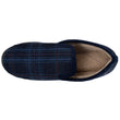 Zapatillas de casa Cerradas Hombre Tartán Azul 