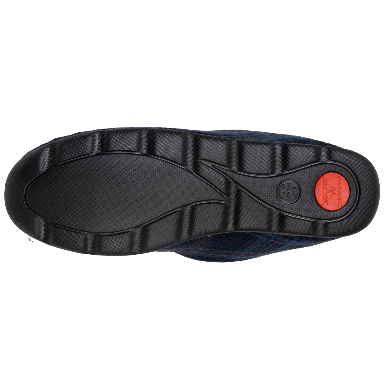 Zapatillas de casa Cerradas Hombre Tartán Azul 