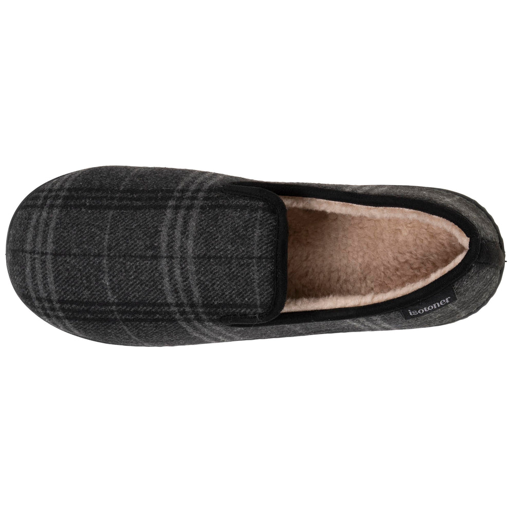 Zapatillas de casa cerradas Hombre Tartán Gris - Isotoner