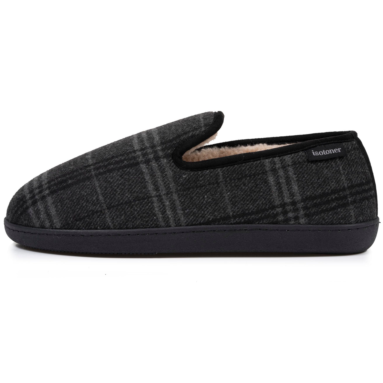 Zapatillas de casa cerradas Hombre Tartán Gris