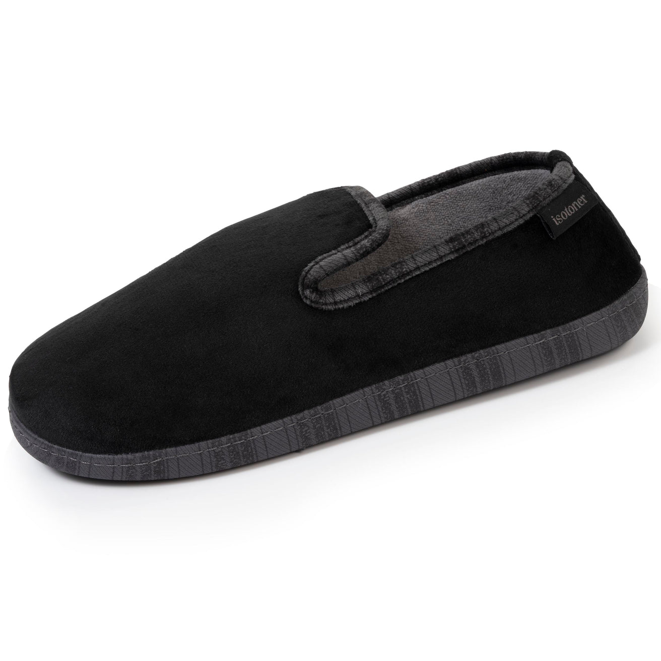 Zapatillas de casa cerradas Hombre tartán Negro