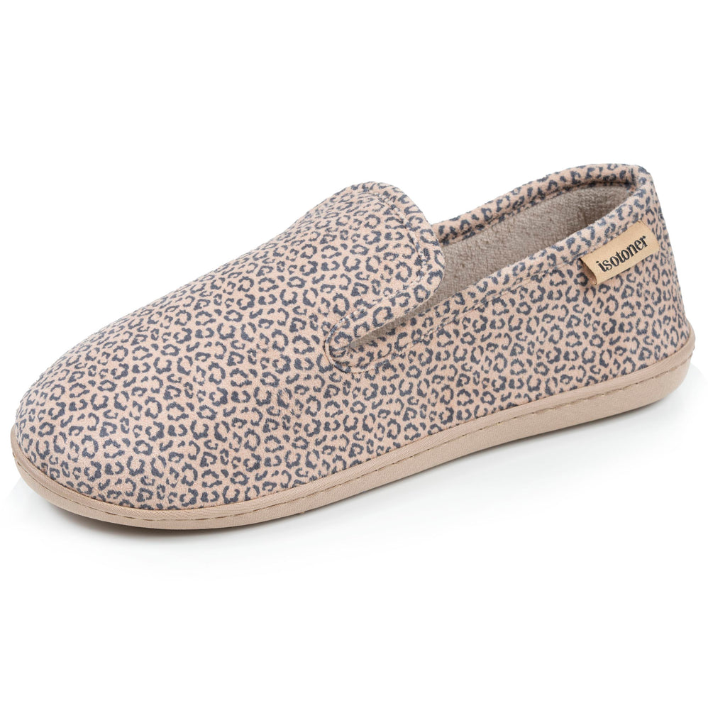 Zapatillas ergonómicas Mujer Beige Leopardo - Isotoner