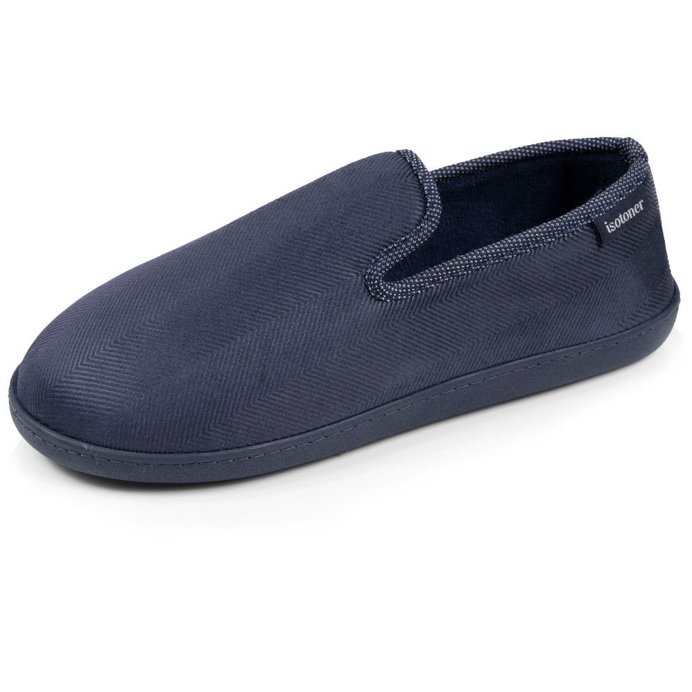 Zapatillas de casa Cerradas ergonómicas Hombre Marino jaspeado - Isotoner