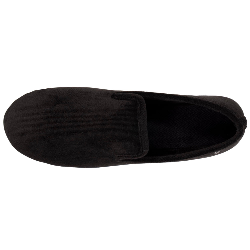 Zapatillas de casa cerradas Hombre terciopelo Negro - Isotoner