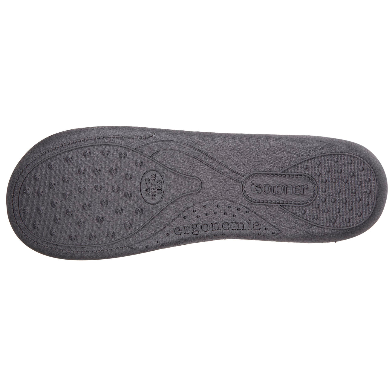 Zapatillas de casa cerradas Hombre cuadrado Gris