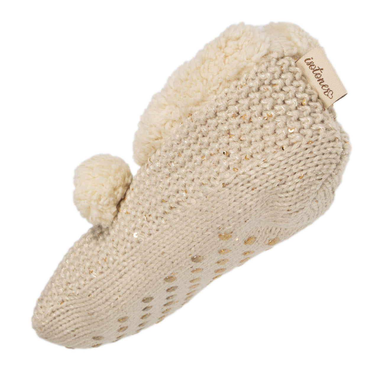Calcetines-pantuflas Mujer Lentejuelas Oso