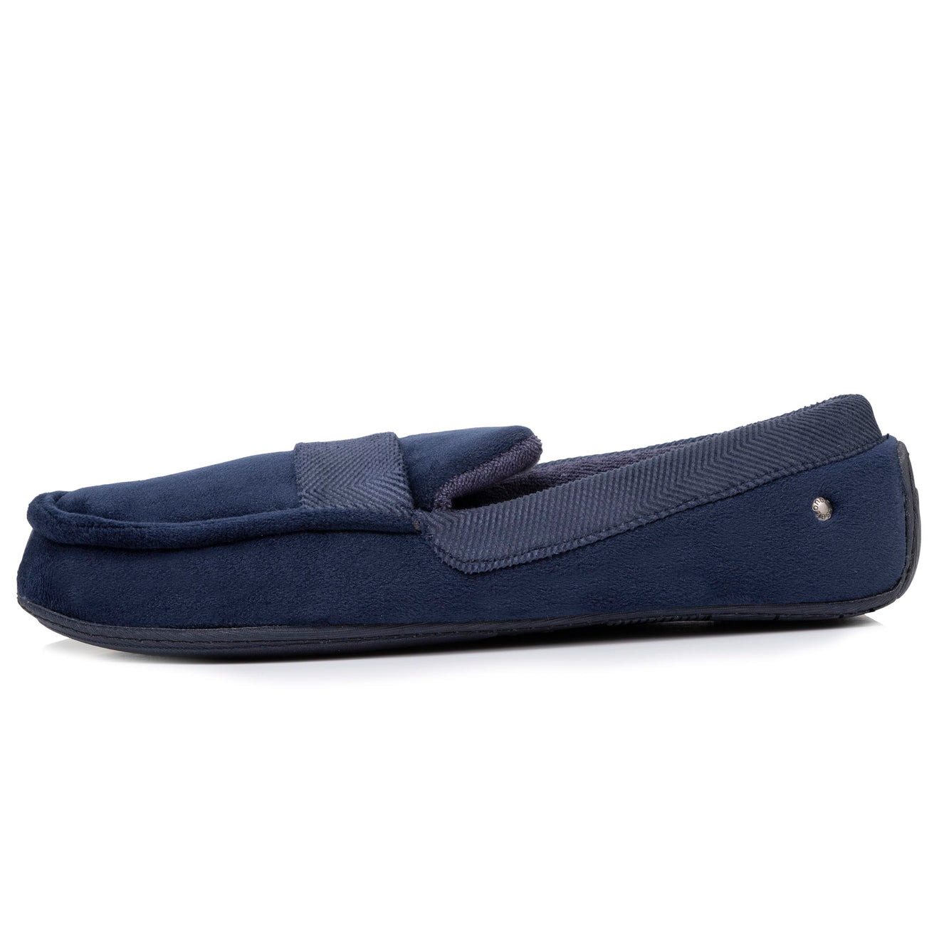 Zapatillas de casa mocasines Hombre Marino chevrón