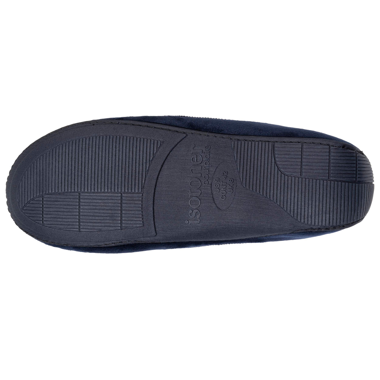 Zapatillas de casa mocasines Hombre Marino chevrón