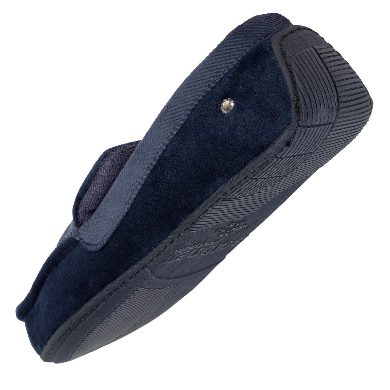 Zapatillas de casa mocasines Hombre Marino chevrón