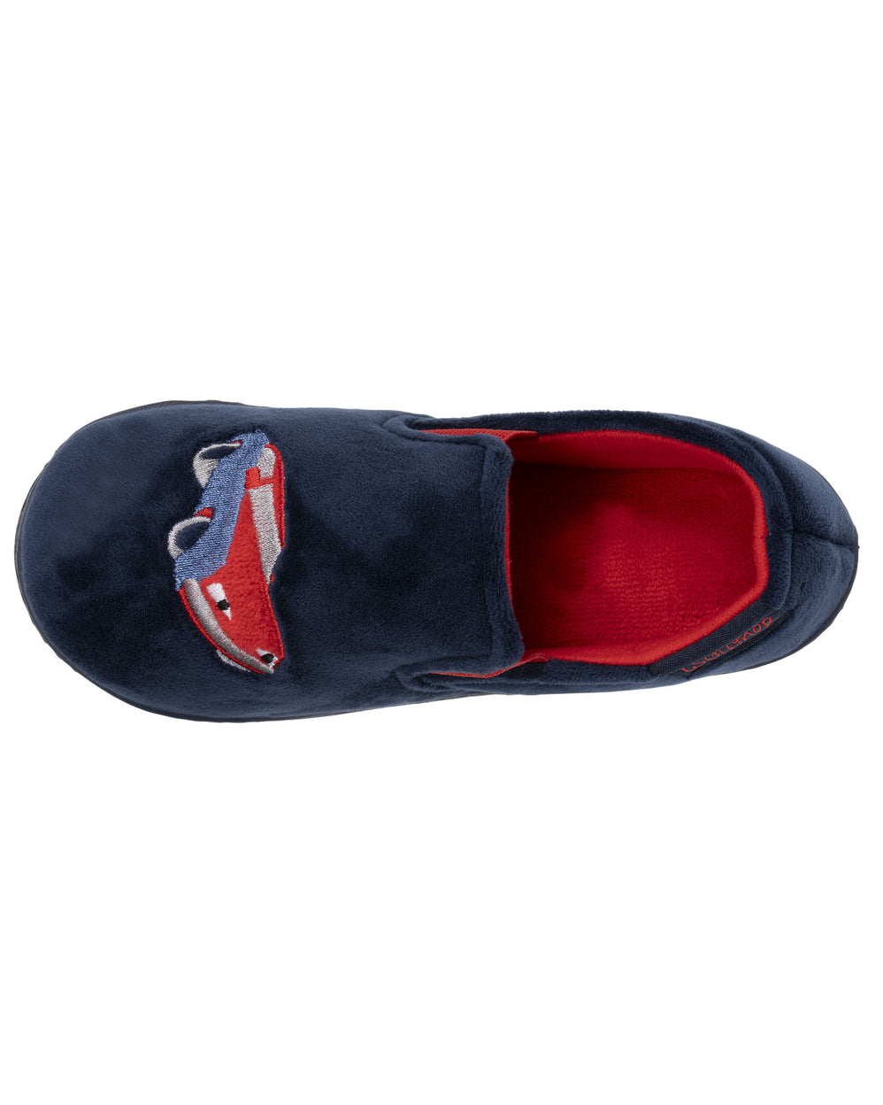 Zapatillas de casa Mocasines Niños Marino Rojo - Isotoner