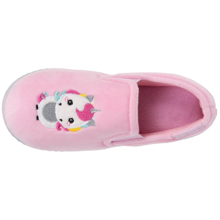 Zapatillas de casa mocasines Niños Rosa unicornio - Isotoner