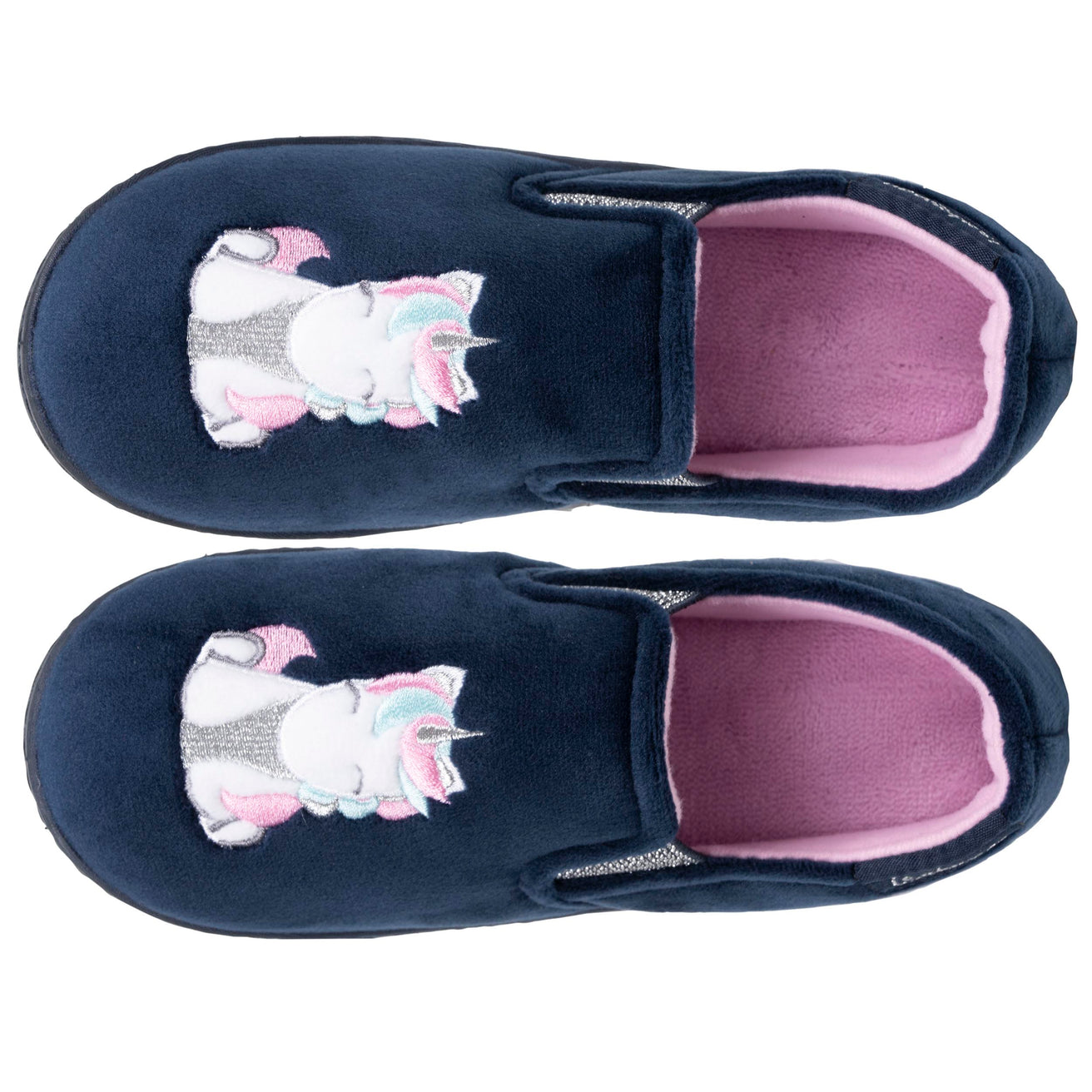 Zapatillas de casa mocasines Niños Marino unicornio