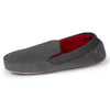 Zapatillas de casa mocasines bordadas Negro gris foncé Isotoner