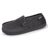 Zapatillas de casa mocasines hombre terciopelo gris Isotoner