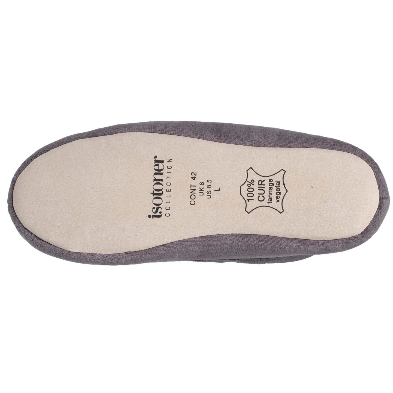 Zapatillas de casa mocasines Hombre Gris oscuro
