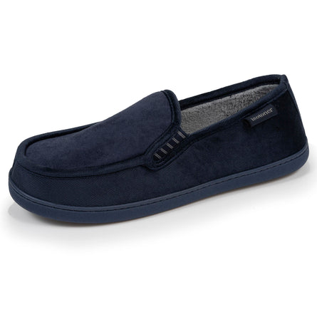 Zapatillas Mocasines Para Hombre Isotoner - Terciopelo Suave, Suela De Goma Cómoda | Lavables A Máquina
