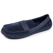 Hombre Mocasines Zapatillas de casa Azul marino moteado