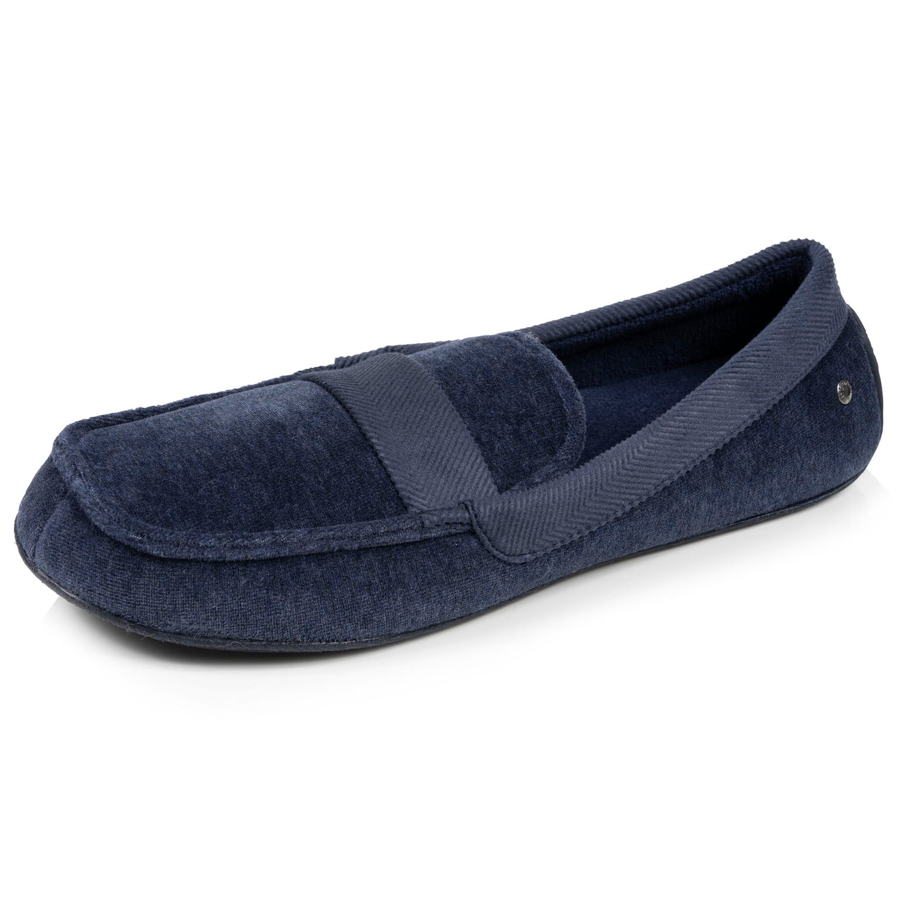 Hombre Mocasines Zapatillas de casa Azul marino moteado