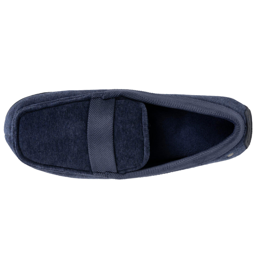 Hombre Mocasines Zapatillas de casa Azul marino moteado - Isotoner