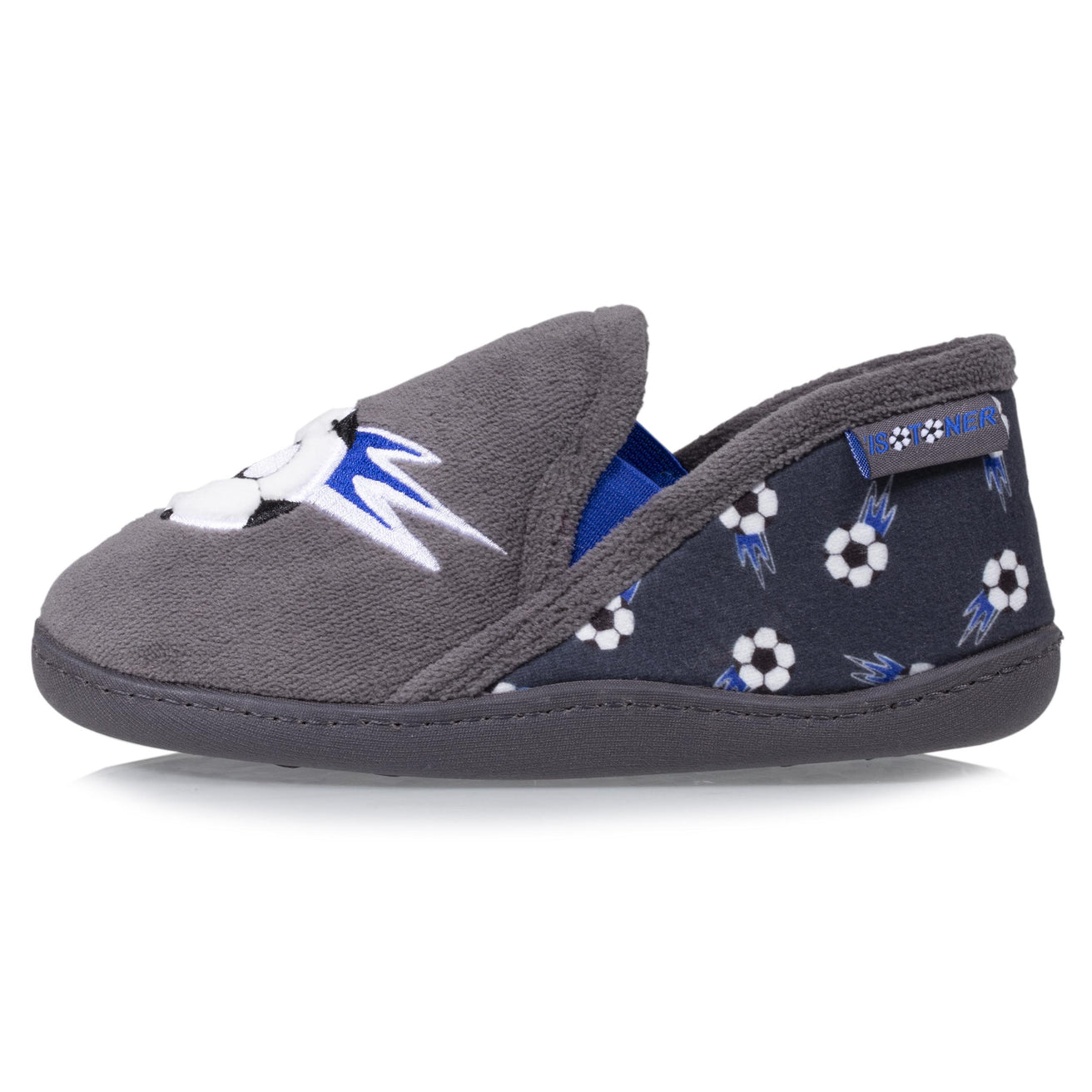 Zapatillas de casa mocasines Niños Pie Gris