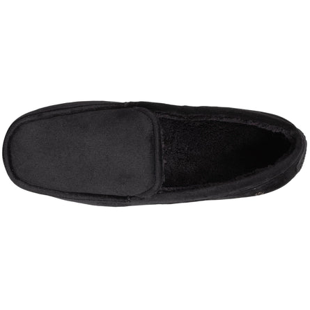 Zapatillas de casa mocasines Hombre terciopelo Negro - Isotoner