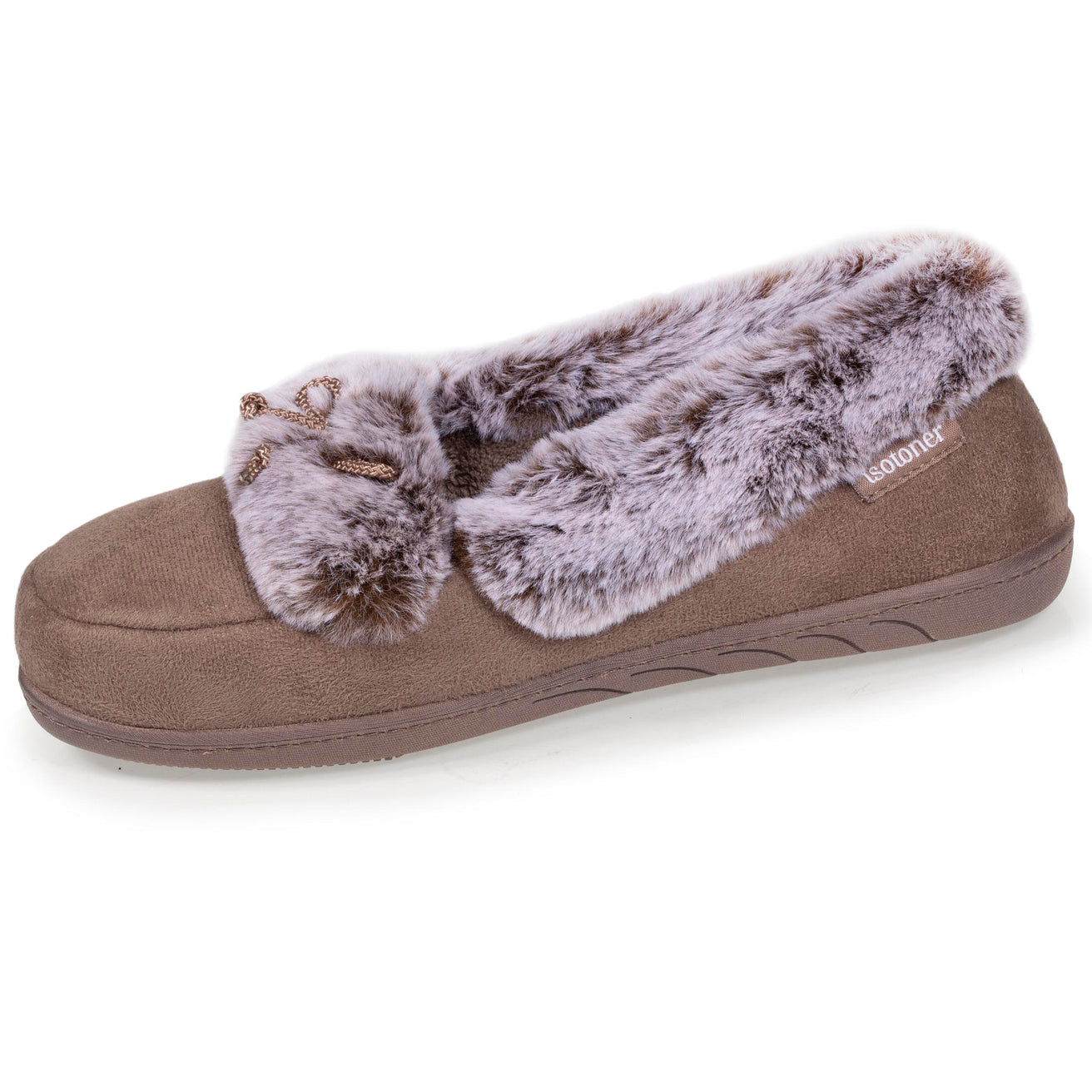 Zapatillas de casa mocasines Mujer Topo