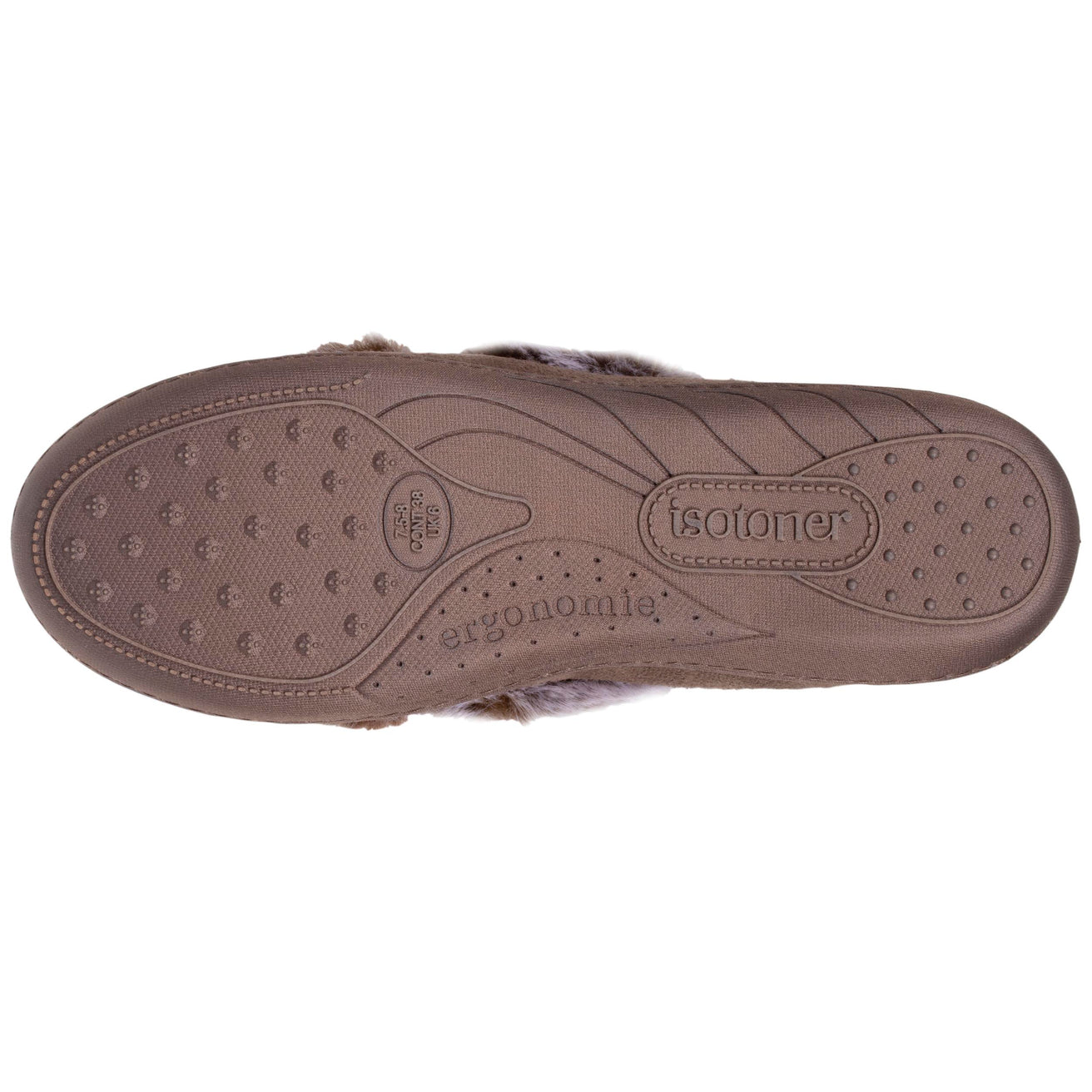Zapatillas de casa mocasines Mujer Topo