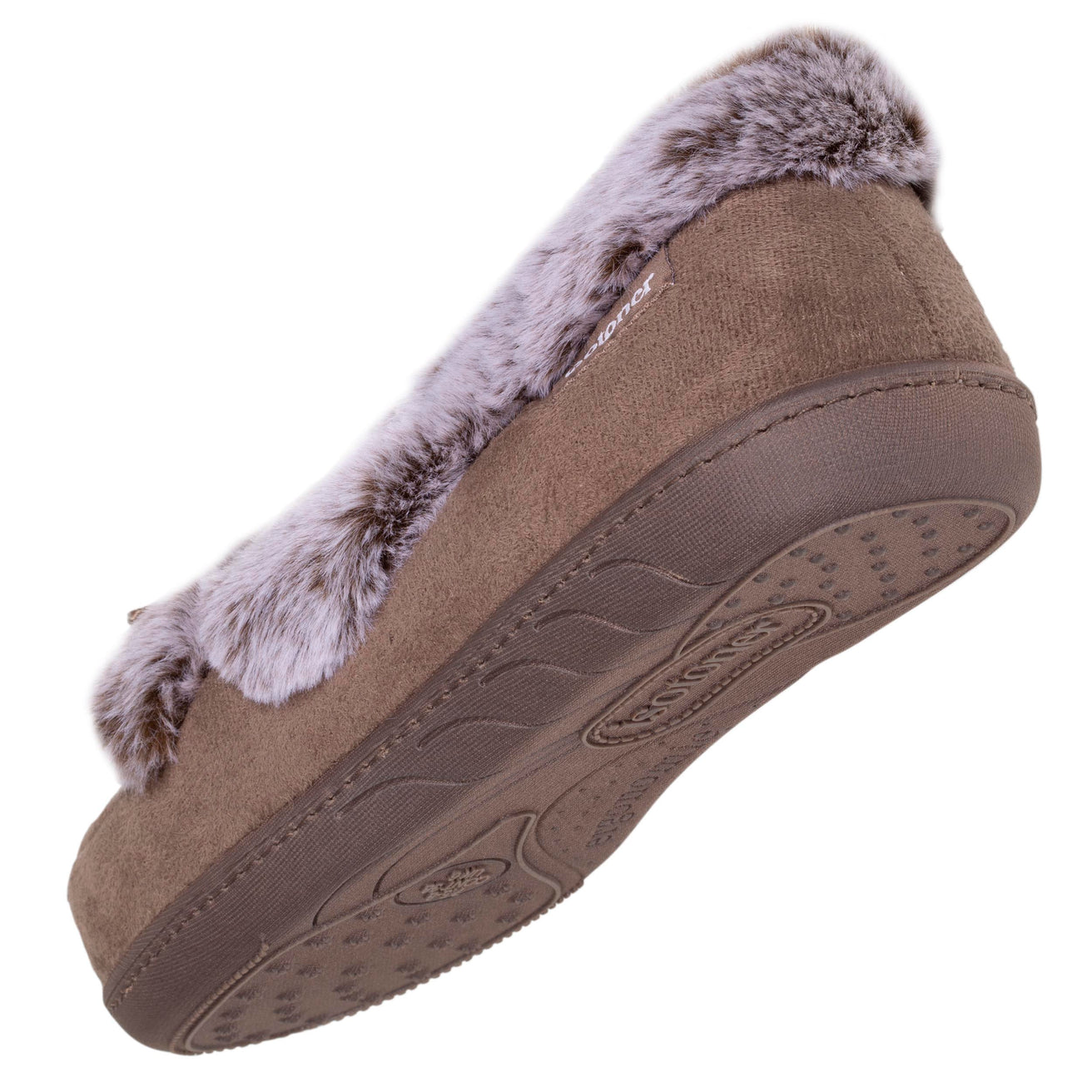 Zapatillas de casa mocasines Mujer Topo